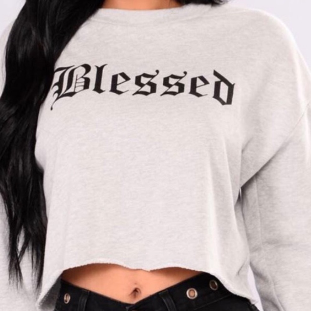 Fashion Nova Blessed Crewneck
